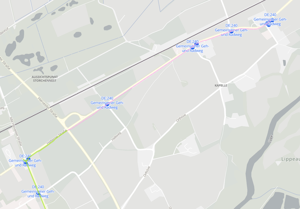 TILDA Karte von OpenStreetMap-Daten